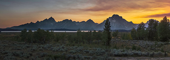 Tetons Range, from Jackson Lake 3777