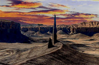 Lone Spire sunset1A50286