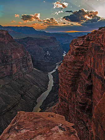 Toroweap downriver late afternoon, Grand Canyon National Park, Arizona Strip 7644