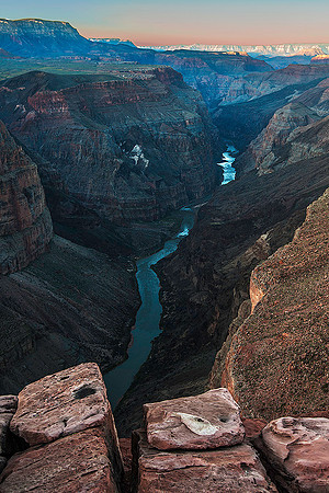 Toroweap downriver sunset, Grand Canyon National Park, Arizona Strip 7693