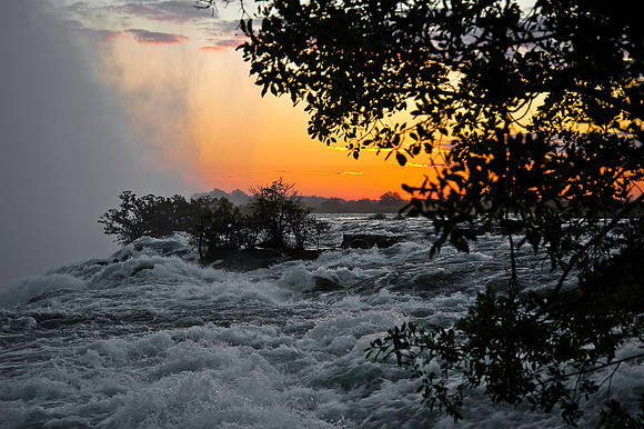 Victoria Falls Sunset, Zambia 7542