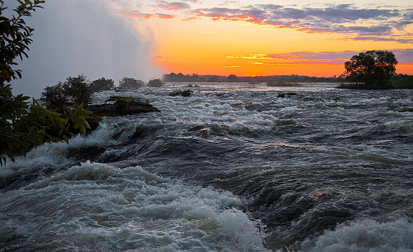 Victoria Falls Sunset, Zambia 7539