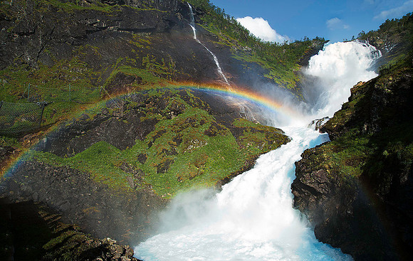 Waterfall from Flam train 8372